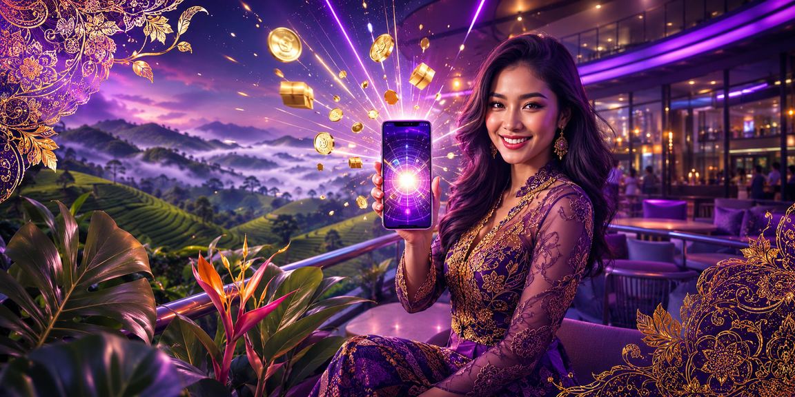 Aplikasi kasino dan perlawanan langsung Malaysia dengan reka bentuk batik