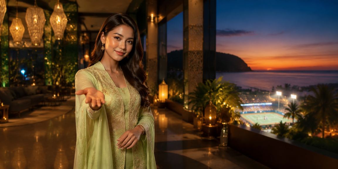 Suasana hiburan kasino Hari Raya di Pulau Pinang dengan gaya Melayu